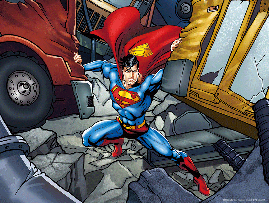 Lenticular 3D Puzzle: Superman Strength - 4DPuzz - 4DPuzz