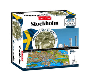 4D Cityscape Stockholm Puzzle - 4DPuzz - 4DPuzz